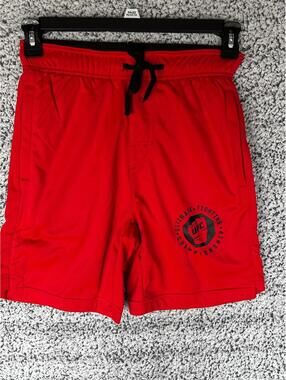 UFC Red Training Fight Shorts Mens Small Drawstring MMA Athletic Gym